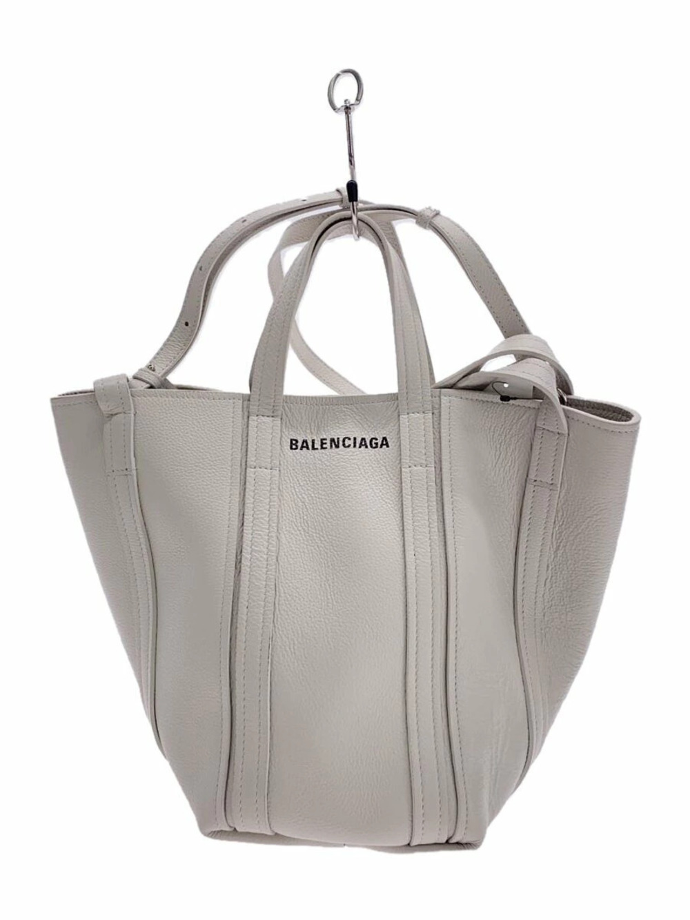 Balenciaga North South Tote Bag White